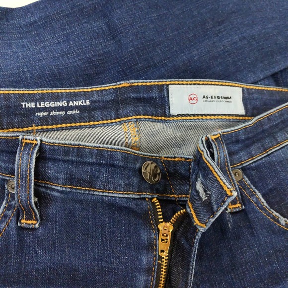 AG Denim Womens The Legging Ankle Super Skinny Ankle Jeans Distressed - Picture 11 of 12